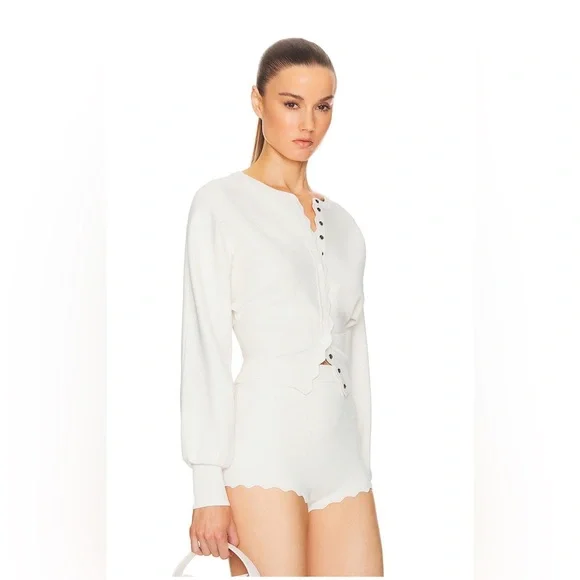 NWT Helsa Elvira Cardigan in white - Picture 4 of 12